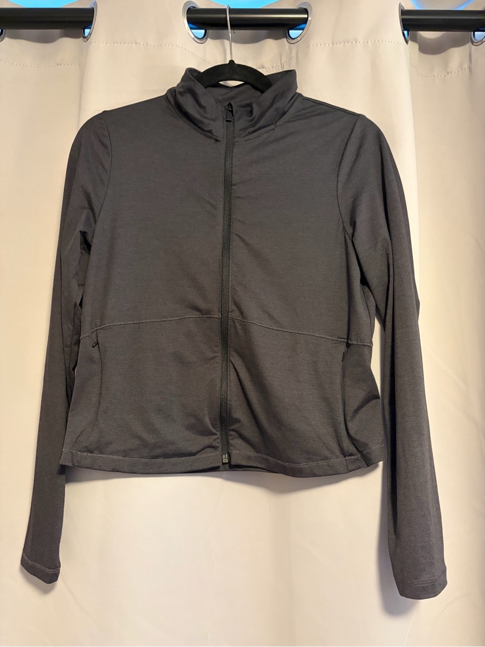 all in motion Women's Dark Gray/Black Full-Zip Active Jacket